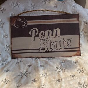 NWT Penn State distressed-look wooden plaque, offic. licensed,11 x 19.Great gift